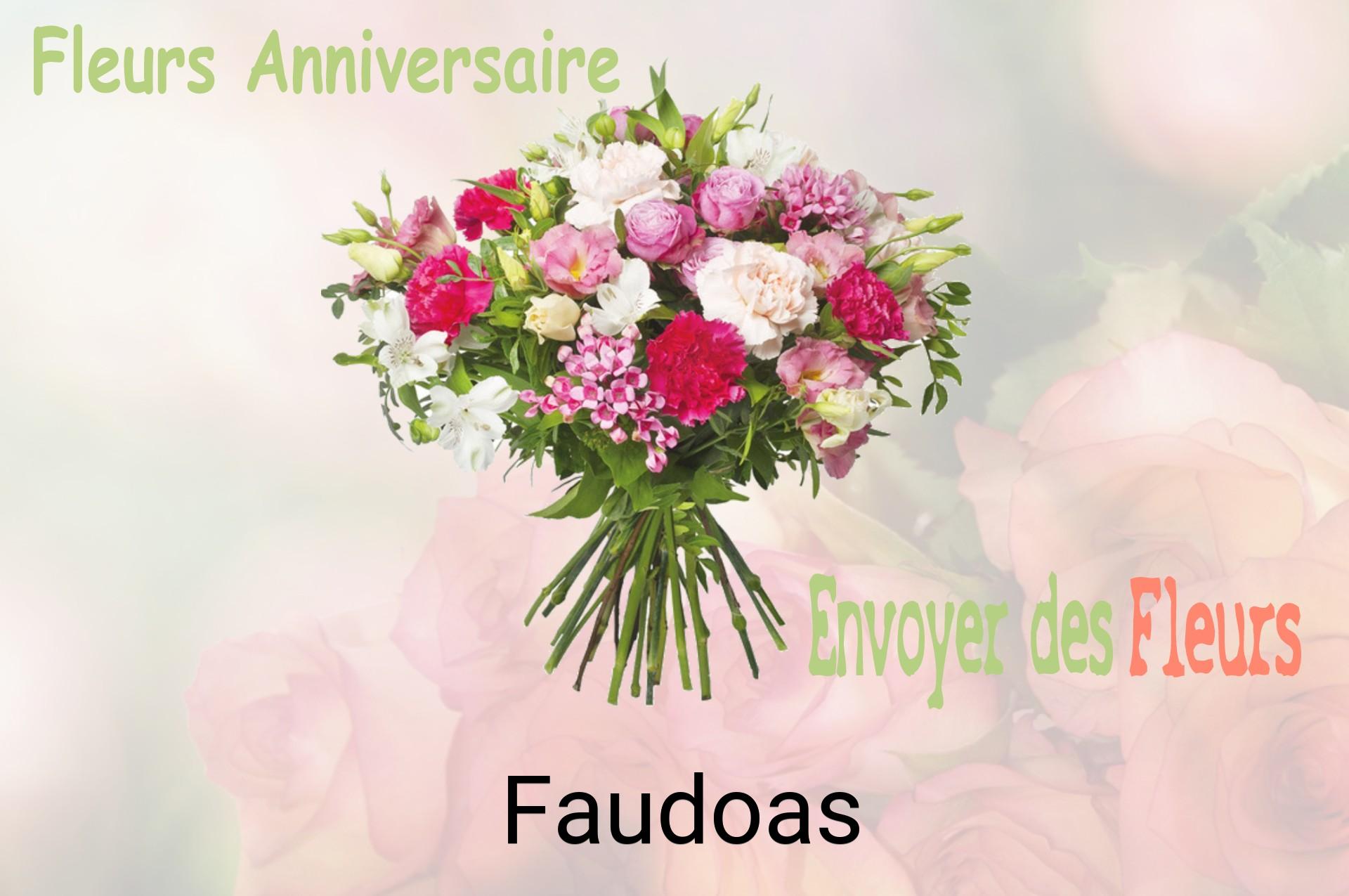 Bouquet de fleurs d’anniversaire livré à Faudoas