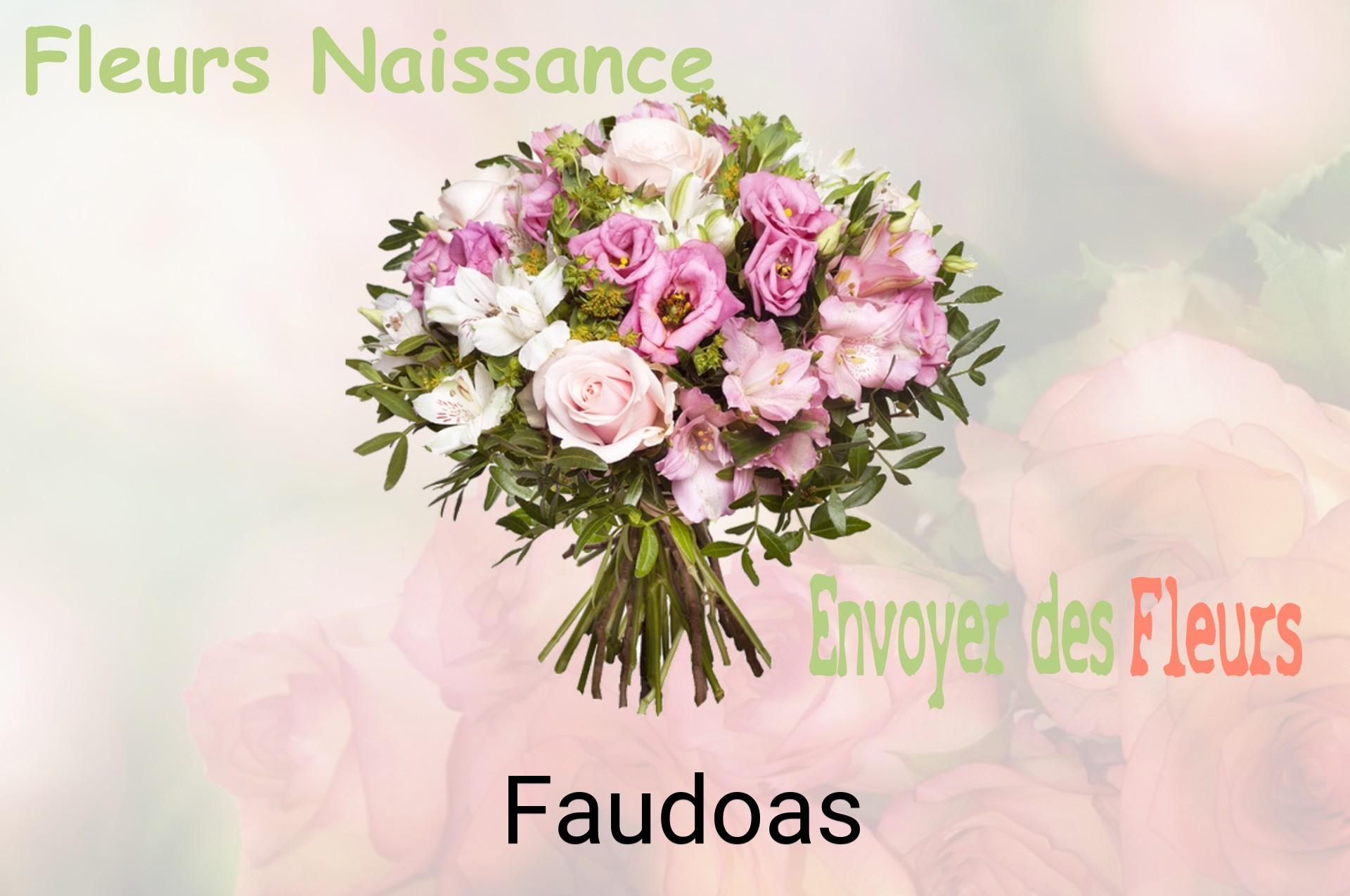 Bouquet de fleurs de naissance livré à Faudoas